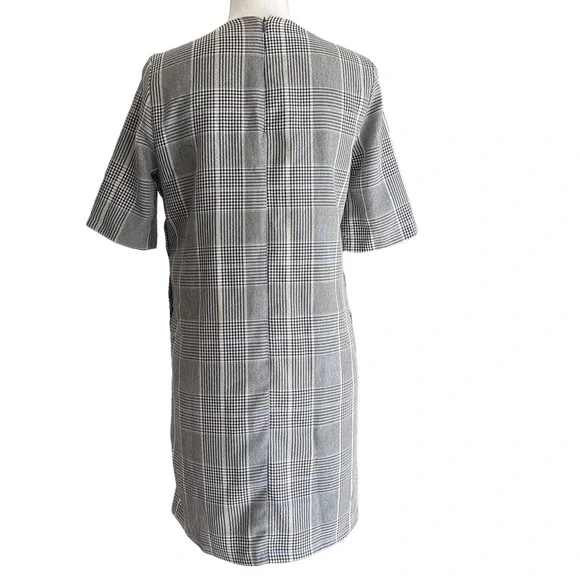 Zara Houndstooth Shift Dress Size M - Picture 5 of 6